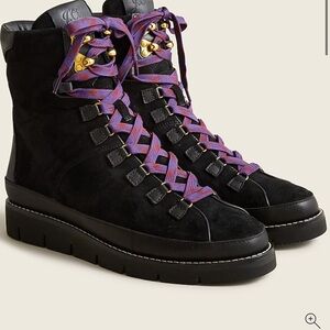 nwot j crew elsa lace up boots sold out rare 7